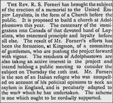1884 Jan 9 Church Guardian Forneri St Albans