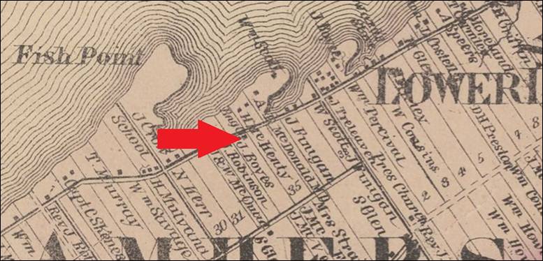 1860 Map St James Church