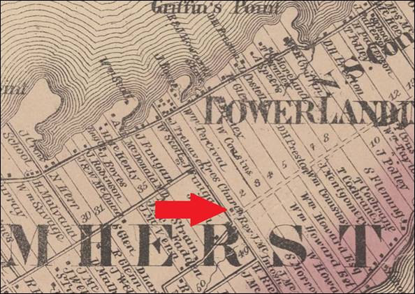1860 Map Presbyterian Church