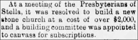 1882 Feb 11 DBW Church Stella