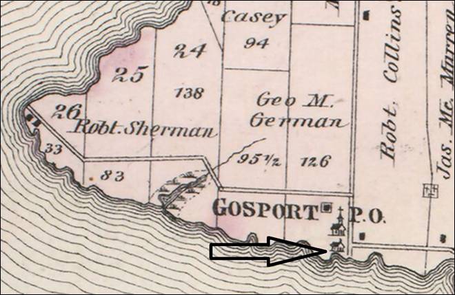 Gosport School Map 1878 ed