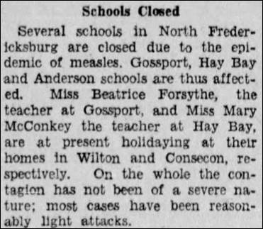 1936 Feb 4 Whig NF Schools closed measles