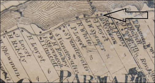 SS 7 Hayburn 1860 map